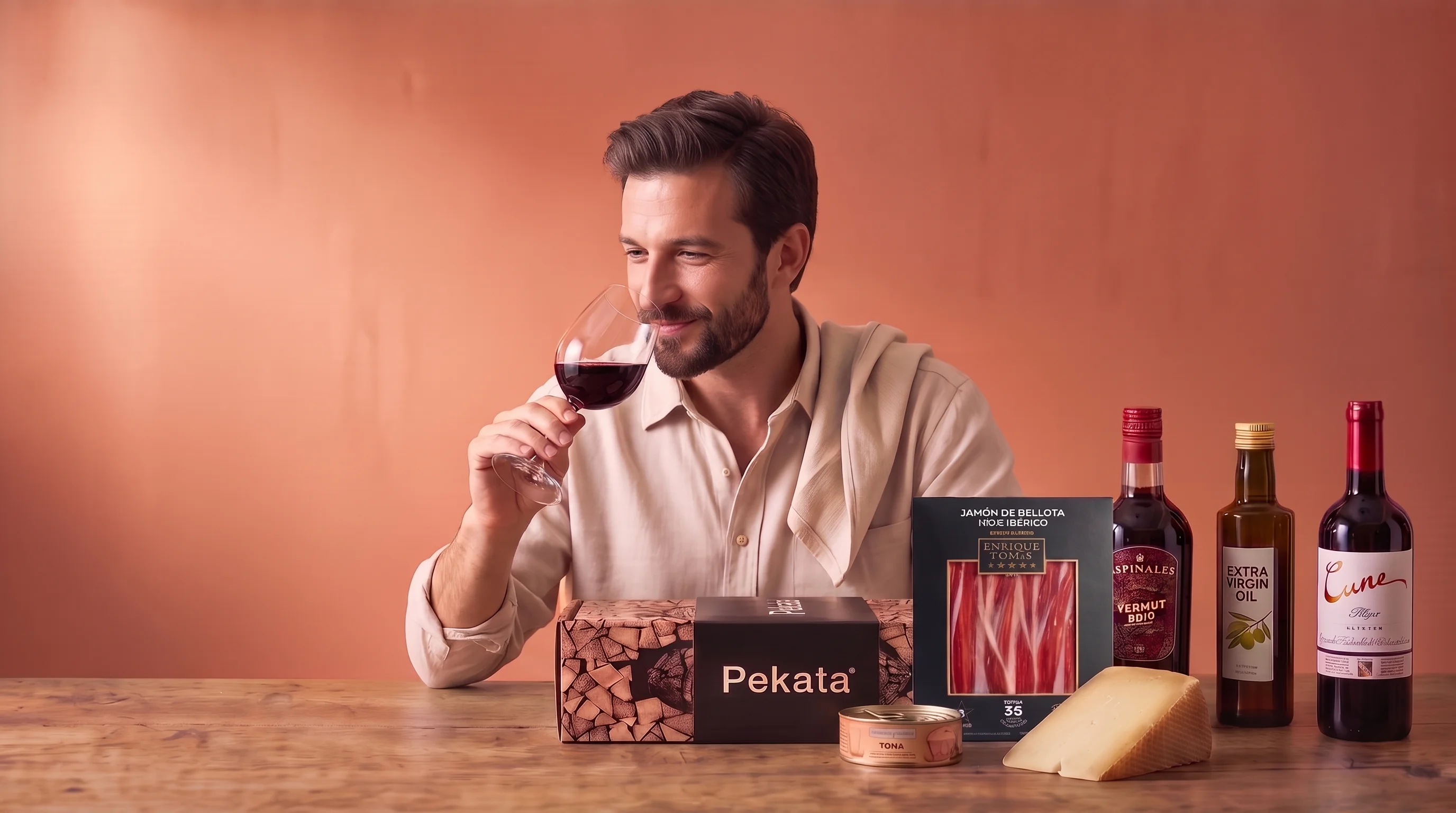 Marc, el Paladar Absoluto, saboreando los productos de su lote Pekata